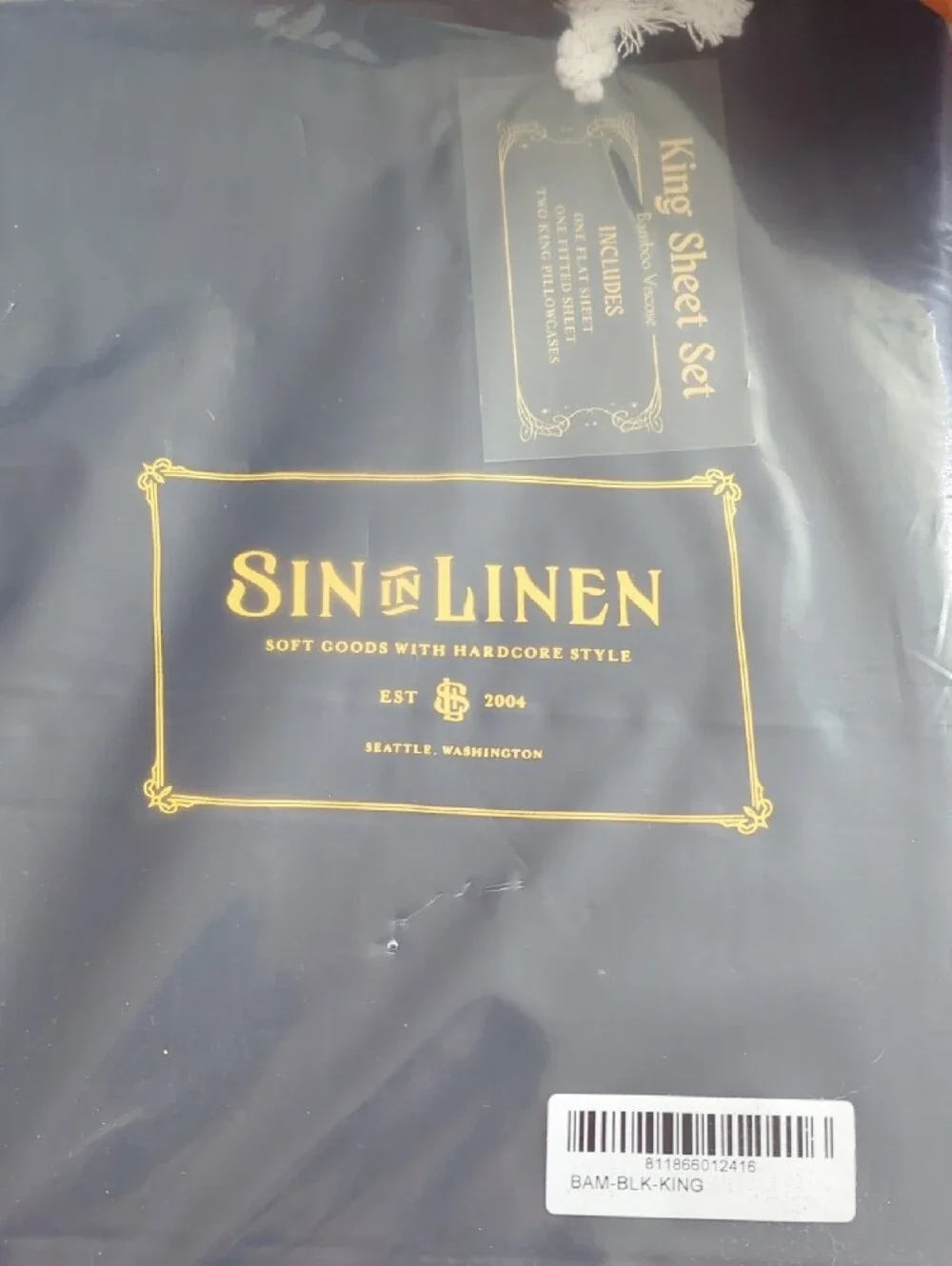 Black Bamboo Sheet Set - King